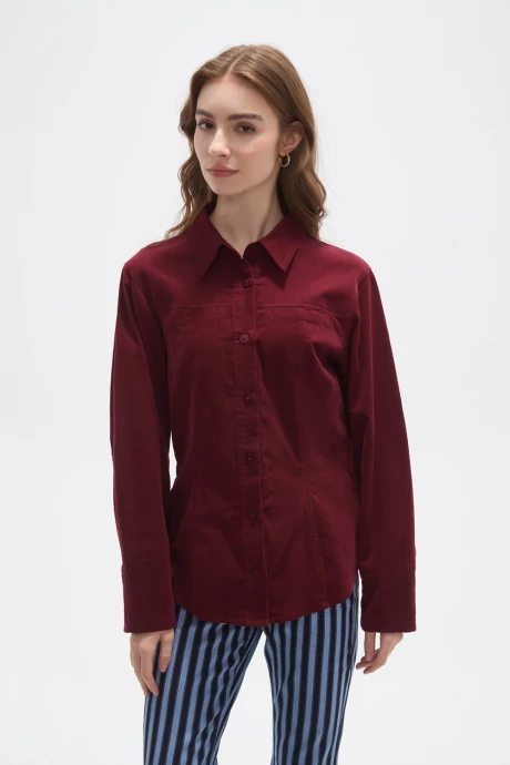 Camisa Ravika Bordeaux